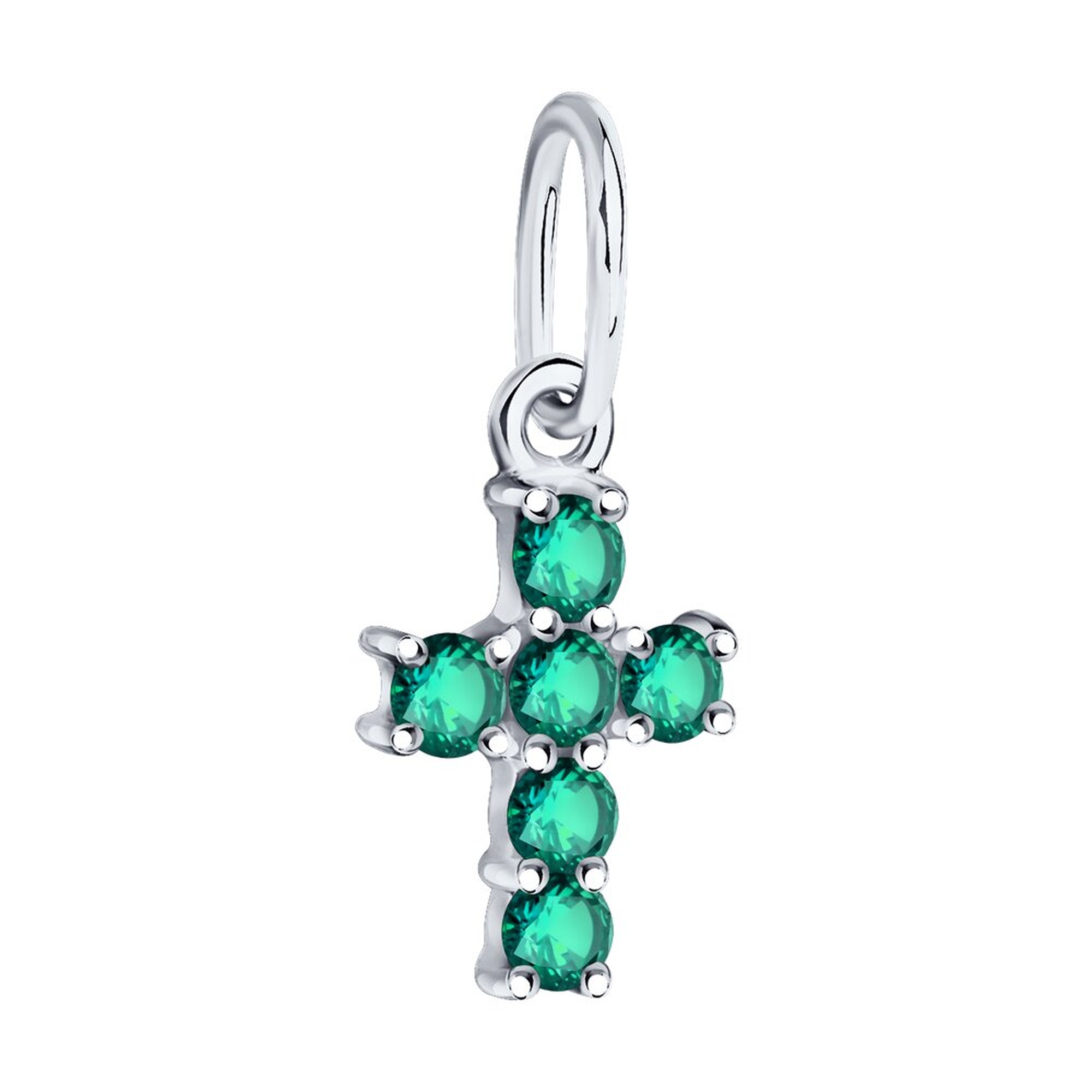 Золотая подвеска SOKOLOV с изумрудом