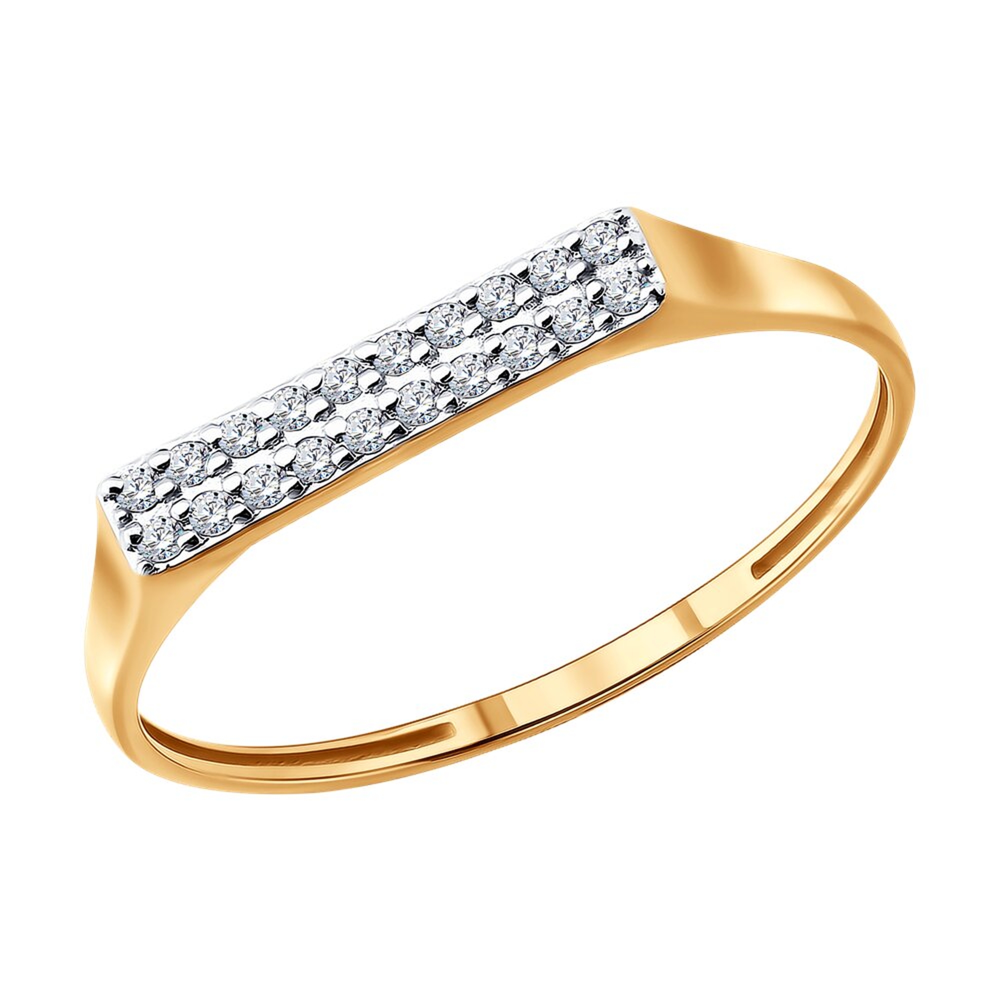 Золотое кольцо SOKOLOV с бриллиантом