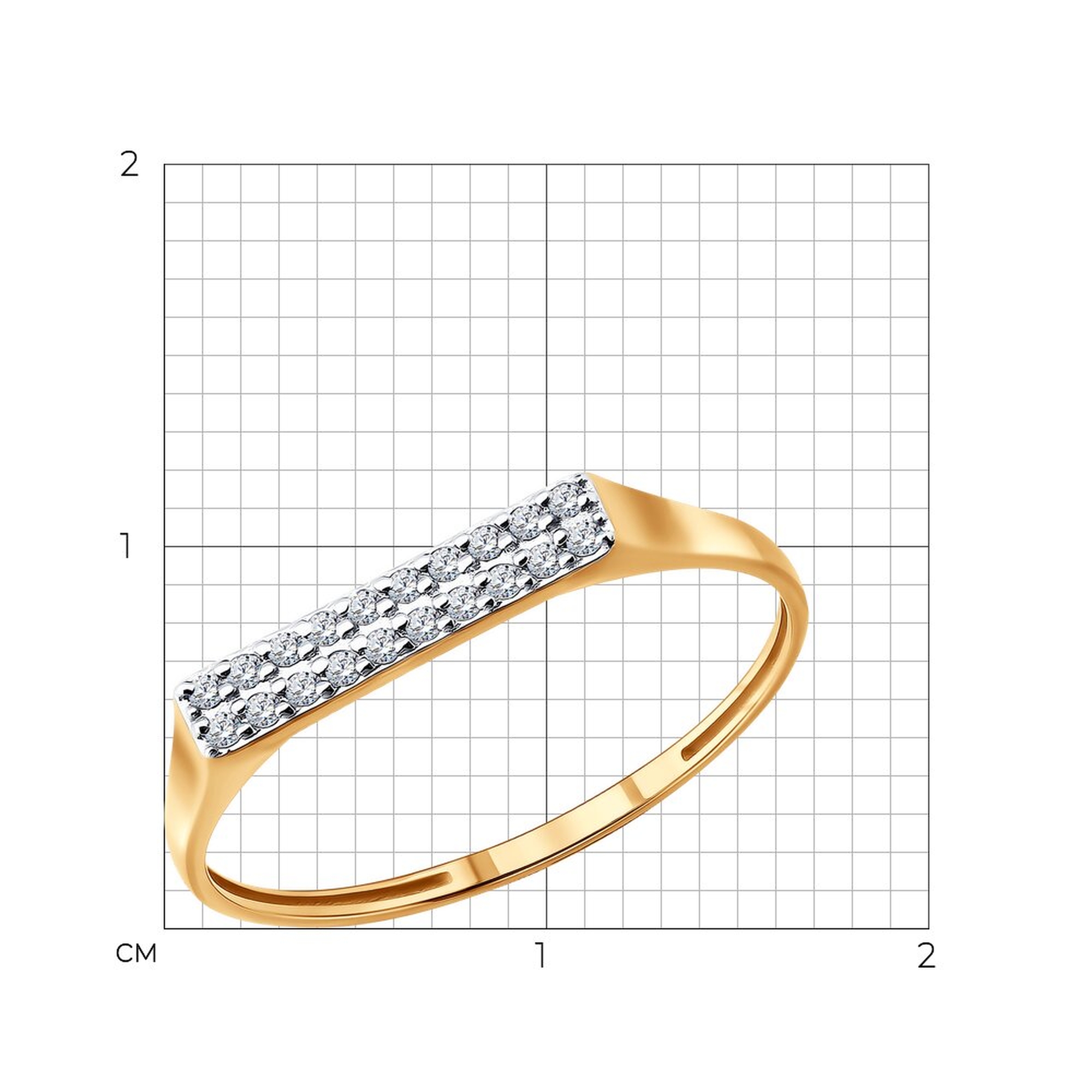 Золотое кольцо SOKOLOV с бриллиантом