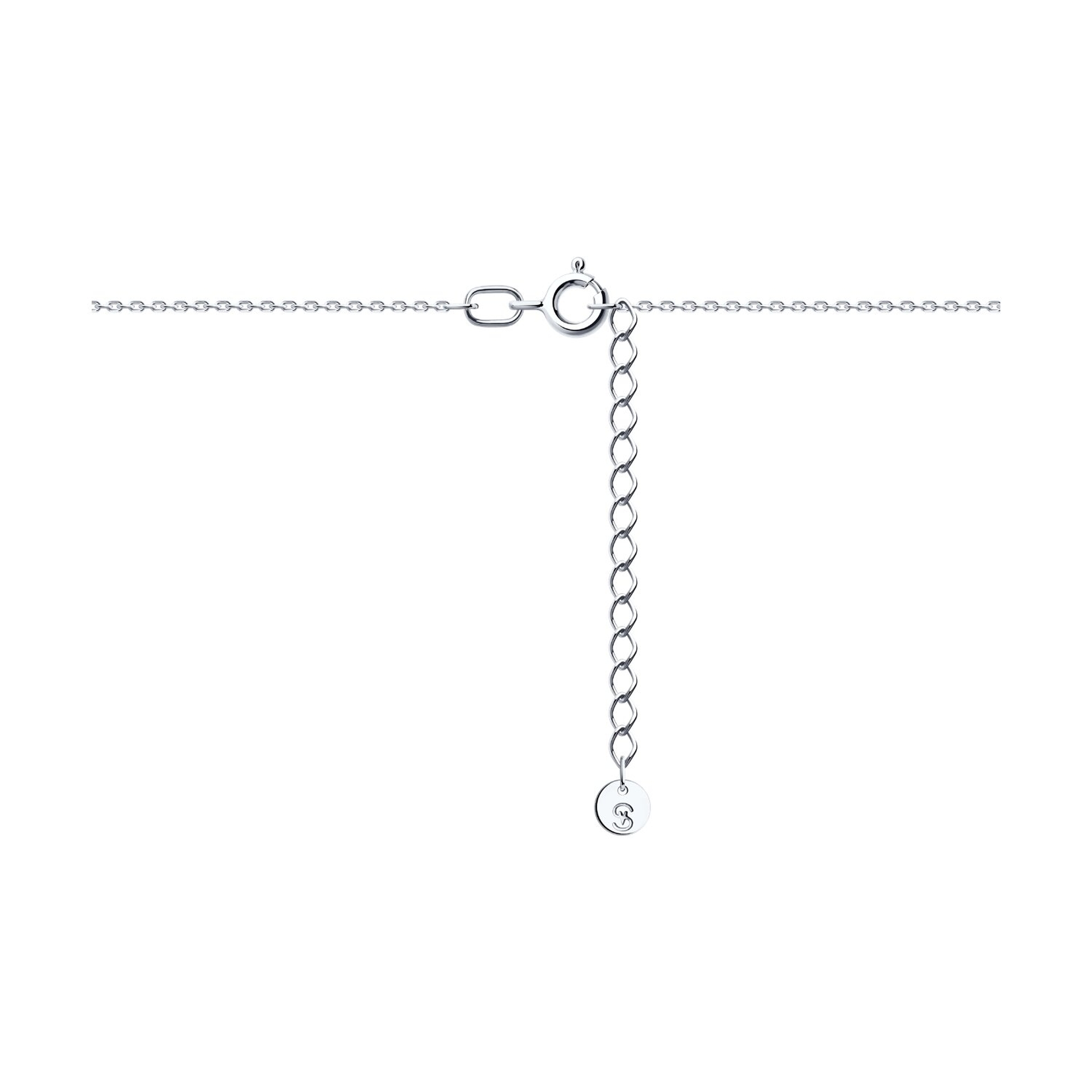 : Колье из белого золота с бриллиантами и танзанитом