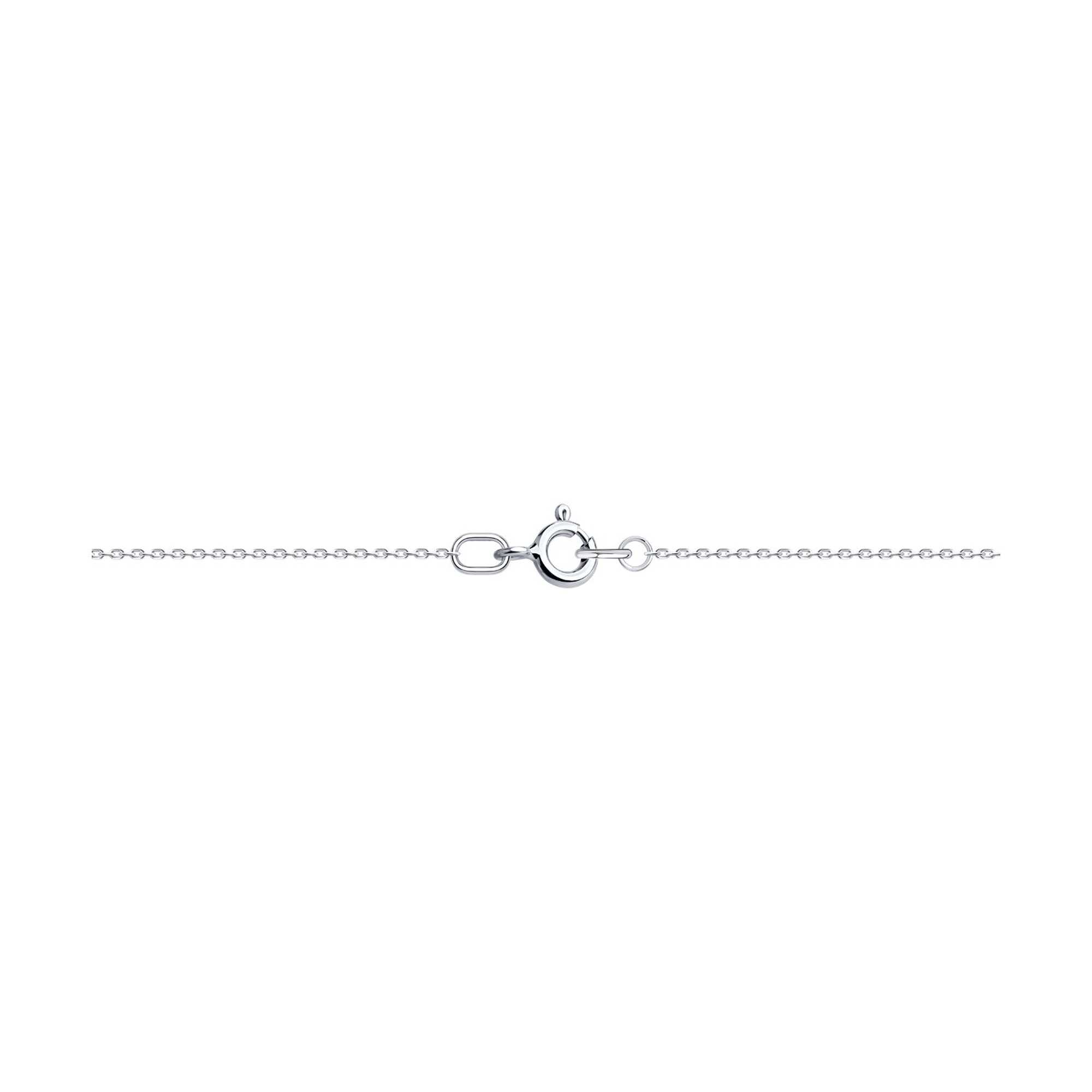 : Колье из белого золота с бриллиантами и горным хрусталем