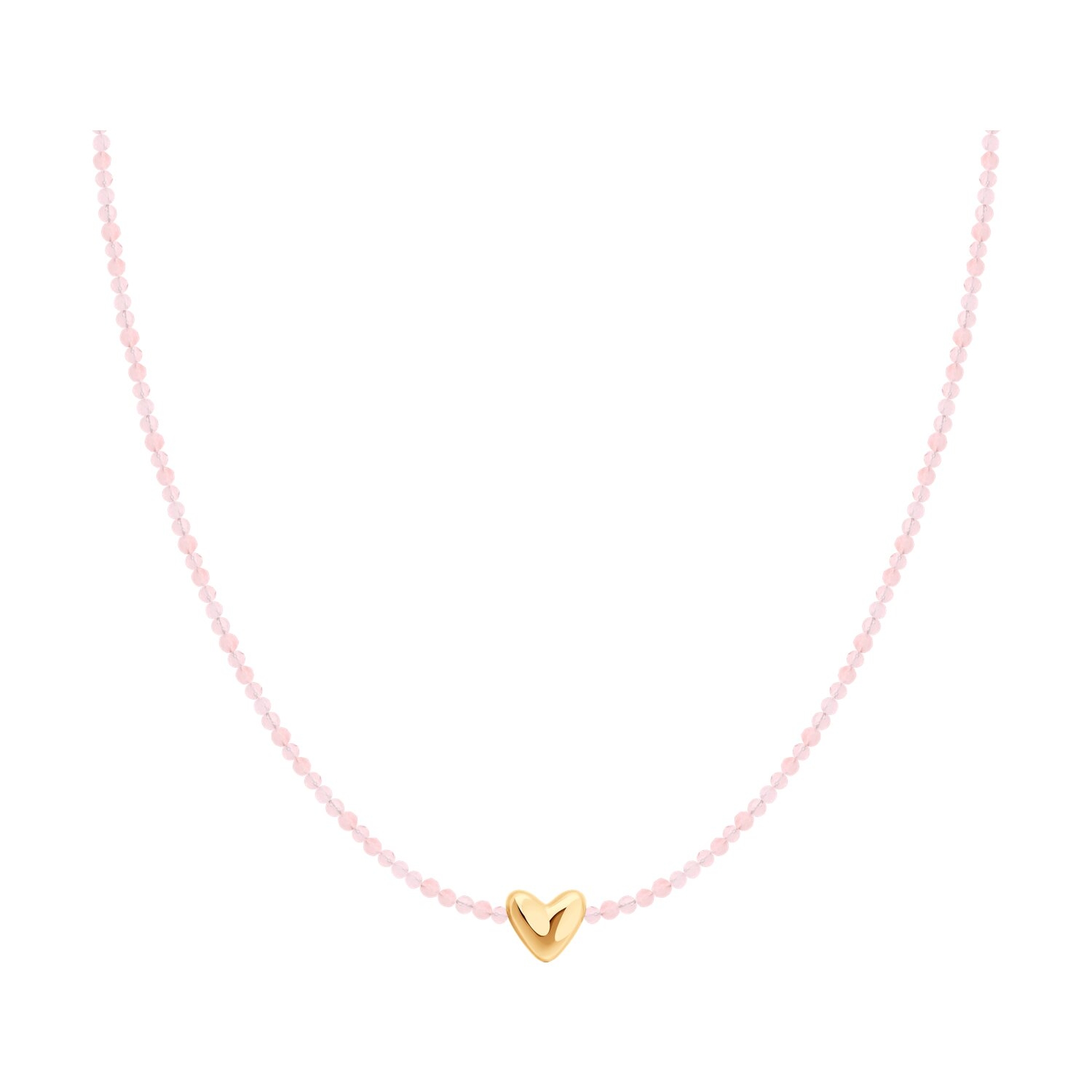 : Колье из золота с кварцами