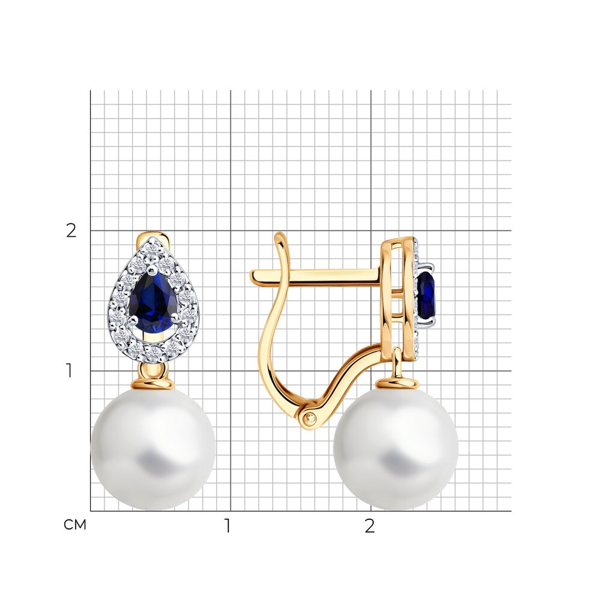 Золотые серьги SOKOLOV