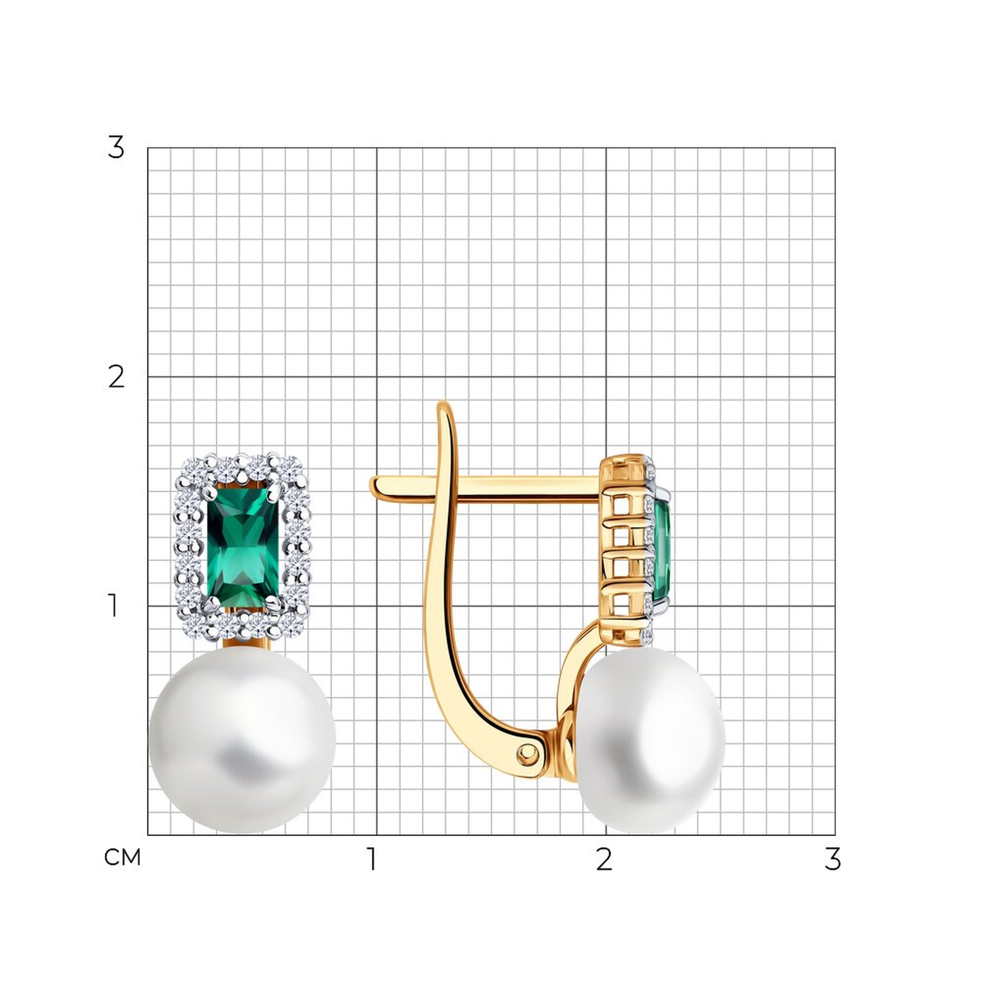 Золотые серьги SOKOLOV