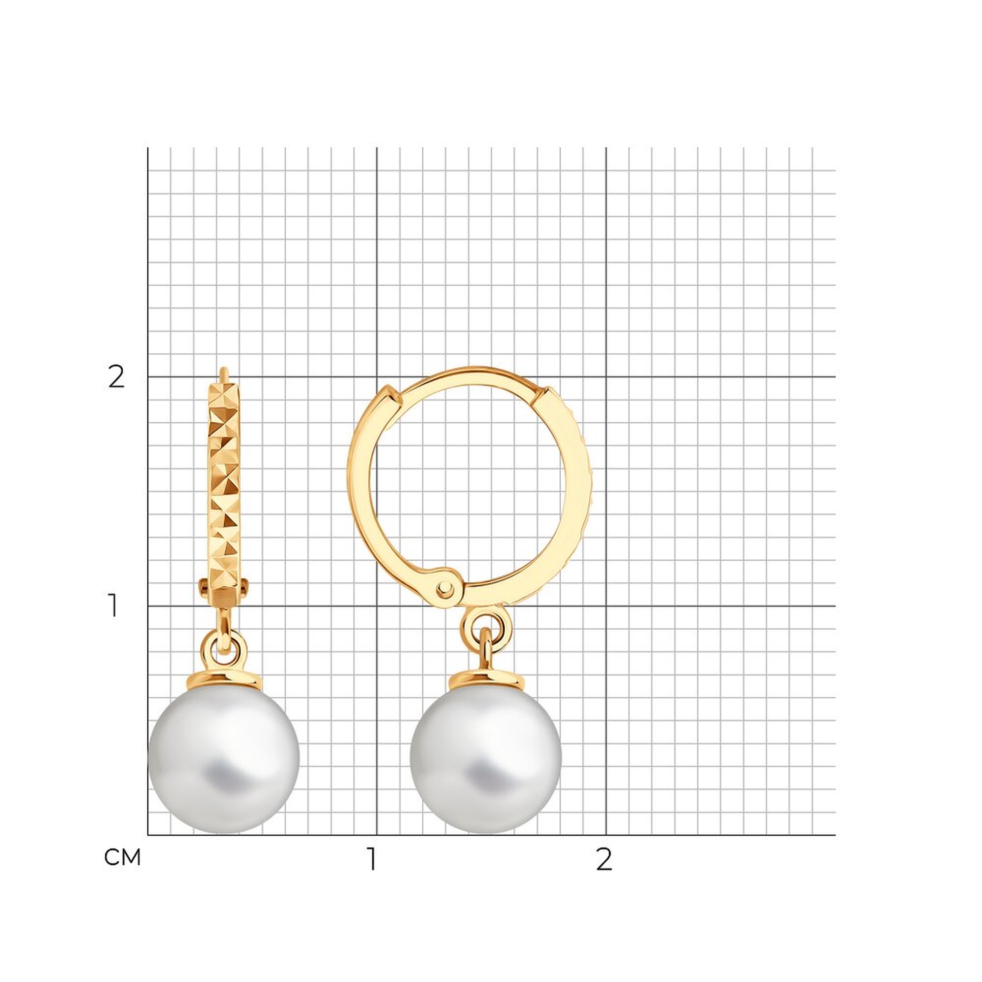 Золотые серьги SOKOLOV с жемчугом