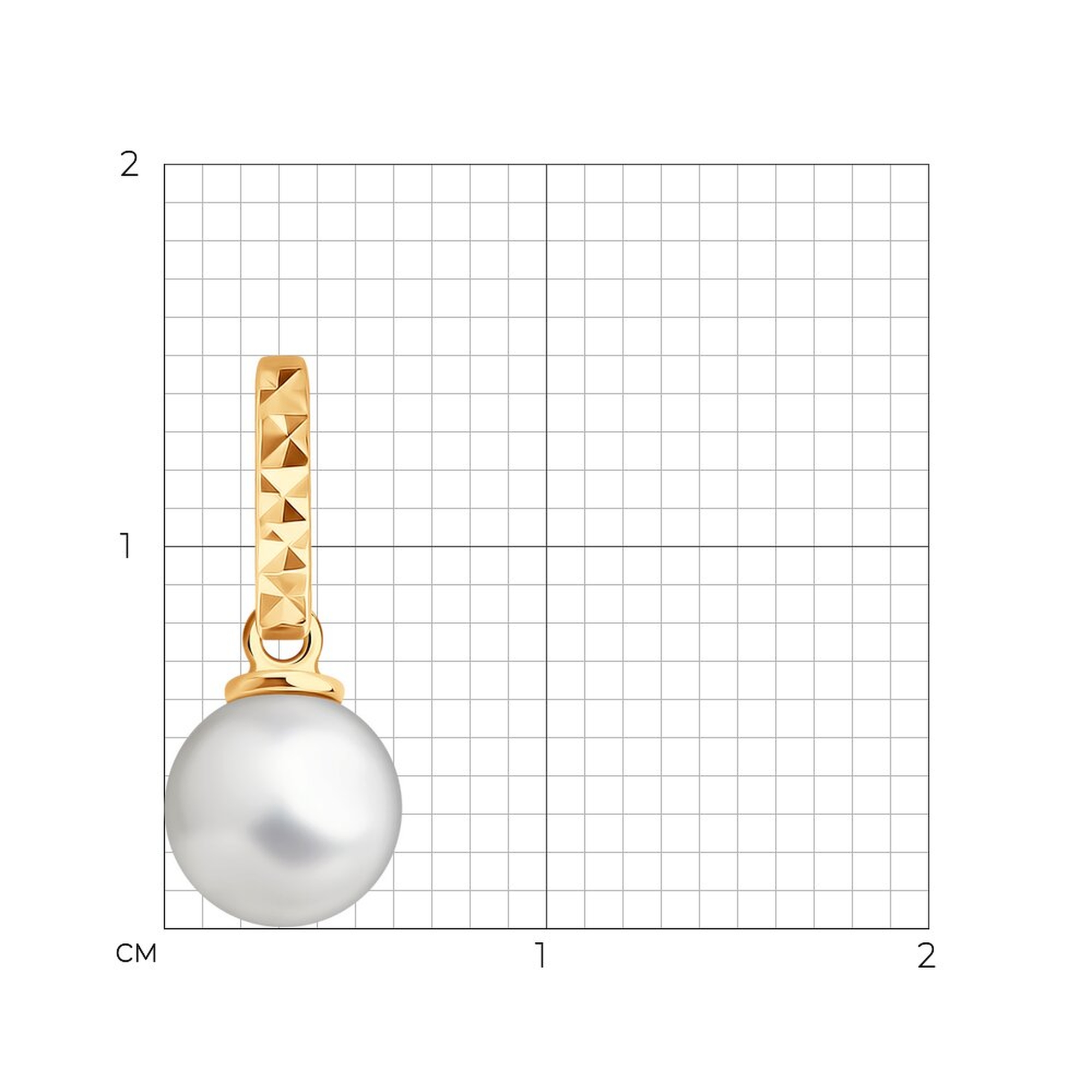 Золотая подвеска SOKOLOV с жемчугом