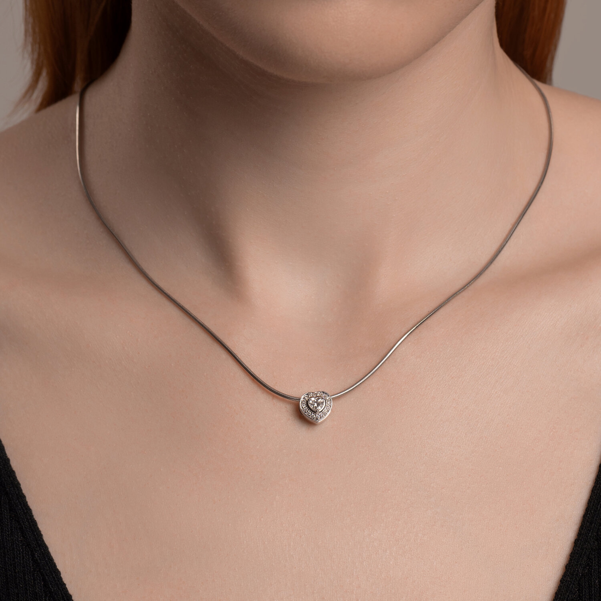 Золотая подвеска SOKOLOV с бриллиантом выращенным