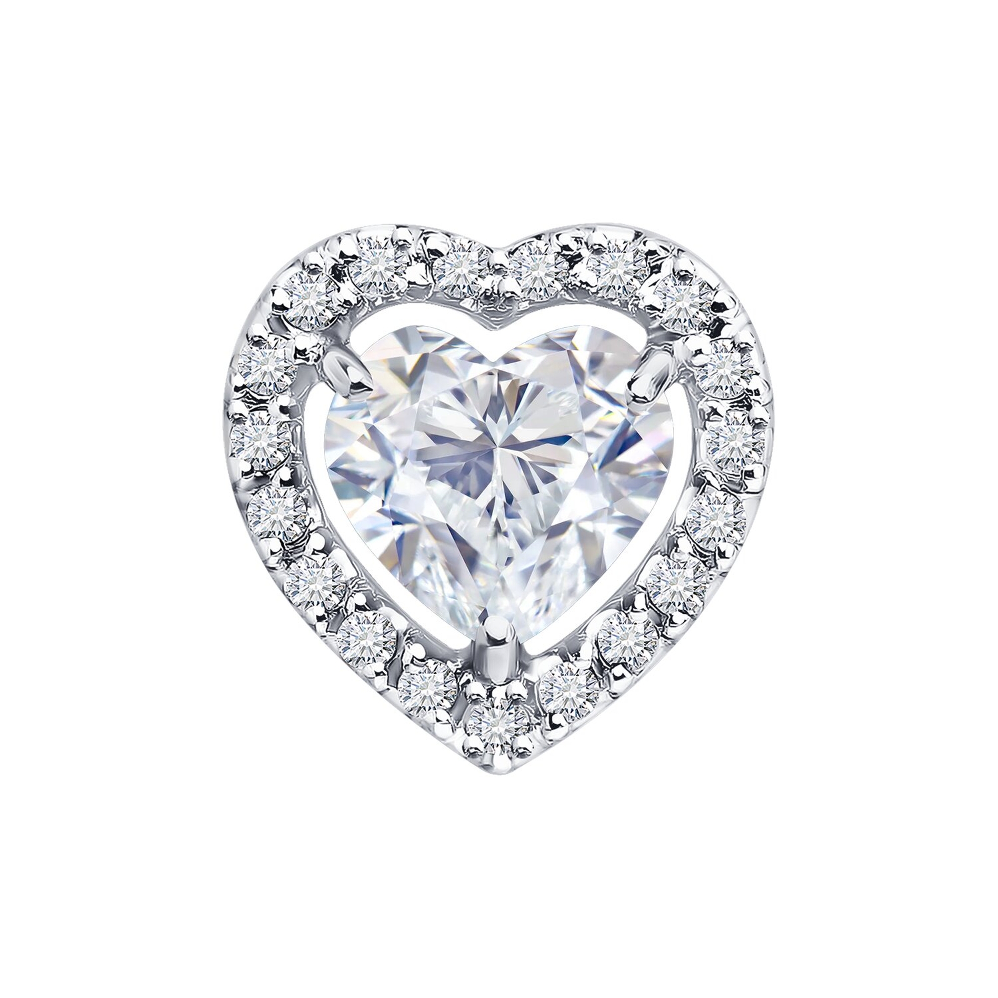 Золотая подвеска SOKOLOV с бриллиантом выращенным