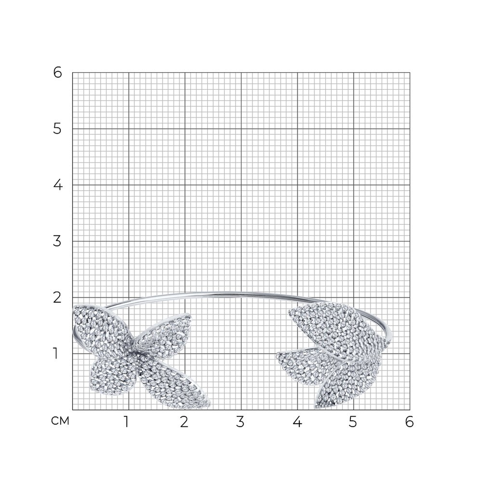 Серебряный браслет SOKOLOV с фианитом