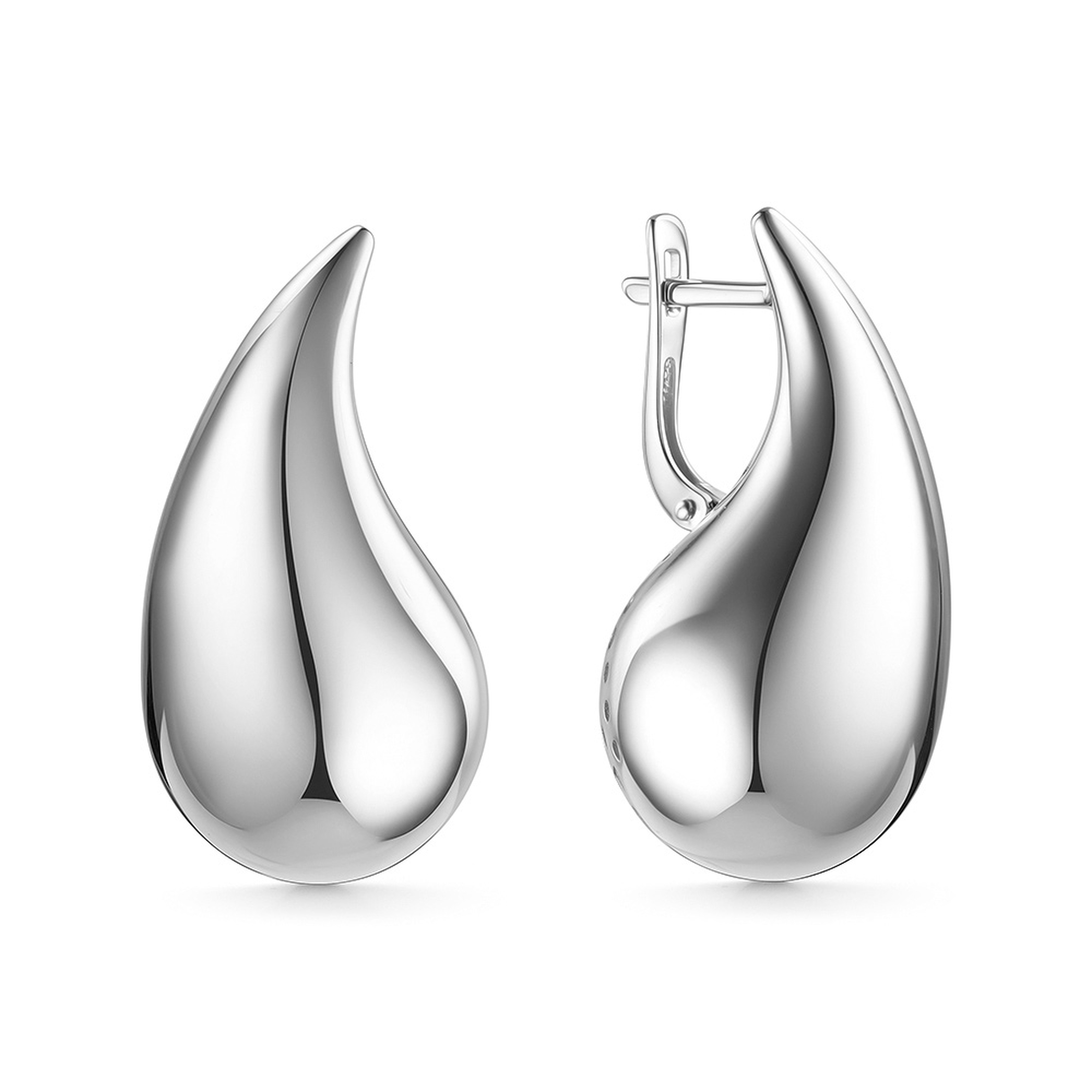 Серебряные серьги ЮЗ Корона