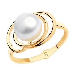 Золотое кольцо SOKOLOV с жемчугом 791126 фото