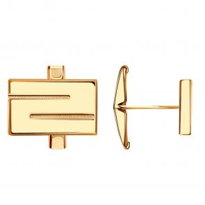 Золотые запонки Золотые узоры 00-57-0094-00 фото