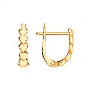 Золотые серьги Золотые узоры 00-62-0585-00 фото