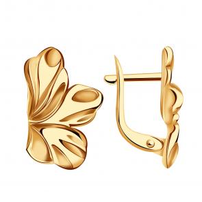 Золотые серьги Золотые узоры 00-62-0631-00 фото