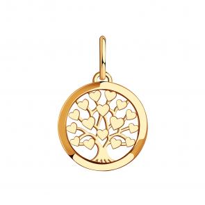 Золотая подвеска Золотые узоры 00-63-0271-00 фото