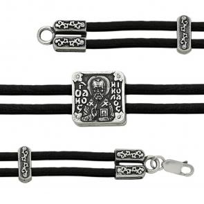 Каучуковый шнурок с декоративным элементом из черненого серебра Высоковы 585 01-000035-105860 фото