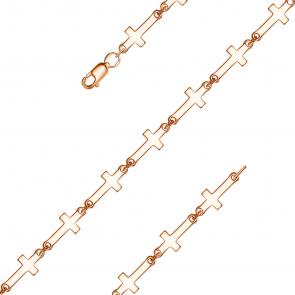 Браслет-крест из золочёного серебра Высоковы 585 01-000183-102000 фото