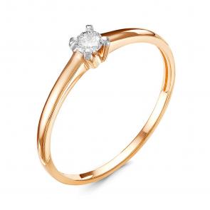 Золотое кольцо ERA Jewellery с бриллиантом 01-01203-01-001-01-01 фото