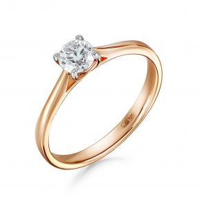 Золотое кольцо ERA Jewellery с бриллиантом 01-01881-01-001-01-01 фото