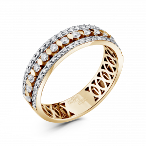 Золотое кольцо ERA Jewellery с бриллиантом 01-02195-3-01-001-07-01 фото