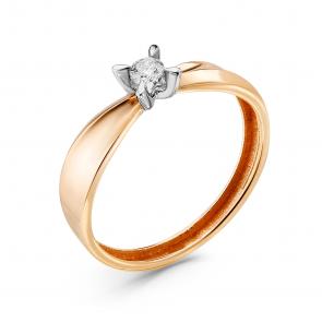 Золотое кольцо ERA Jewellery с бриллиантом 01-02376-01-001-07-01 фото
