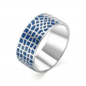 Серебряное кольцо АЛЬКОР с эмалью 01-0254/ЭМ16-00 фото