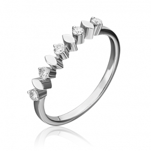 Кольцо из белого золота Platina с бриллиантом 01-0288-00-101-1120-30 фото