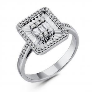 Кольцо из белого золота ERA Jewellery с бриллиантом 01-02935-03-001-08-03 фото