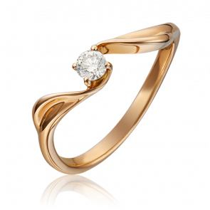 Золотое кольцо Platina с бриллиантом 01-0295-00-101-1110-30 фото