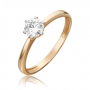 Золотое кольцо Platina с бриллиантом 01-0299-00-101-1110-30 фото