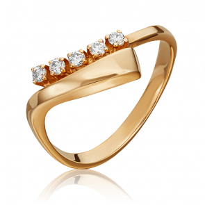 Золотое кольцо Platina с бриллиантом 01-0301-00-101-1110-30 фото