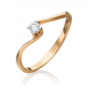 Золотое кольцо Platina с бриллиантом 01-0305-00-101-1110-30 фото