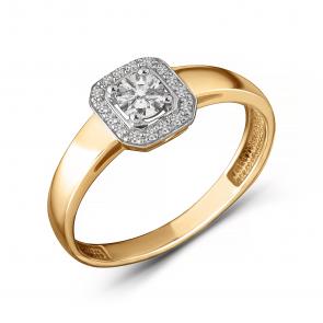 Золотое кольцо ERA Jewellery с бриллиантом 01-03152-02-001-02-01 фото