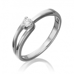 Кольцо из белого золота Platina с бриллиантом 01-0442-00-101-1120-30 фото