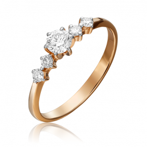 Золотое кольцо Platina с бриллиантом 01-0465-00-101-1110-30 фото