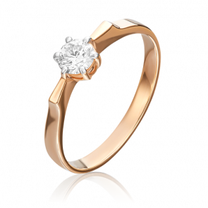 Золотое кольцо Platina с бриллиантом 01-0473-00-101-1110-30 фото