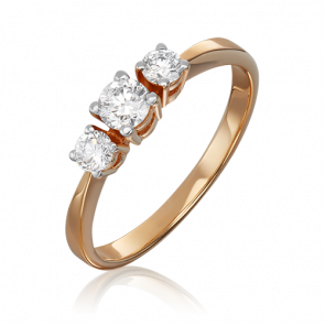 Золотое кольцо Platina с бриллиантом 01-0475-00-101-1110-30 фото