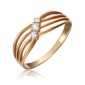 Золотое кольцо Platina с бриллиантом 01-0515-00-101-1110-30 фото