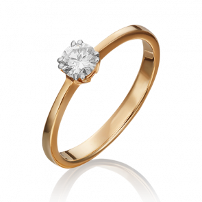 Золотое кольцо Platina с бриллиантом 01-0537-00-101-1110-30 фото