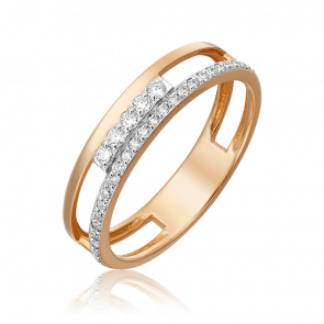 Золотое кольцо Platina с бриллиантом 01-0565-00-101-1110-30 фото