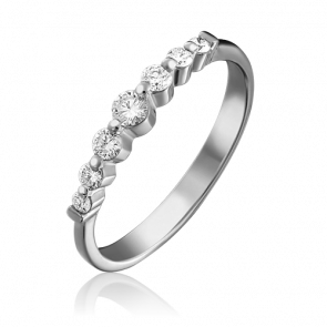 Кольцо из белого золота Platina с бриллиантом 01-0613-00-101-1120-30 фото