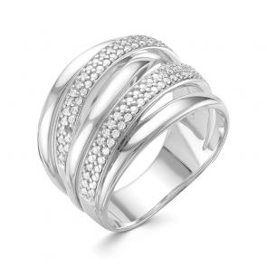 Серебряное кольцо АЛЬКОР с фианитом 01-0670/00КЦ-00 фото