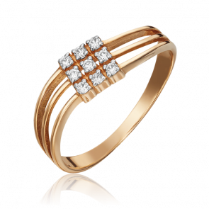 Золотое кольцо Platina с бриллиантом 01-0684-00-101-1110-30 фото