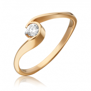 Золотое кольцо Platina с бриллиантом 01-0728-00-101-1110-30 фото