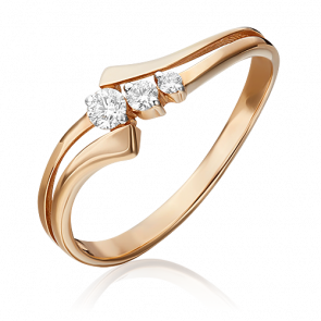 Золотое кольцо Platina с бриллиантом 01-1098-00-101-1110-30 фото