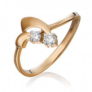 Золотое кольцо Platina с бриллиантом 01-1110-00-101-1110-30 фото