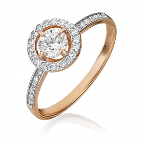 Золотое кольцо Platina с бриллиантом 01-1277-00-101-1110-30 фото