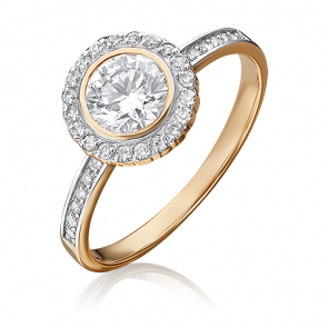 Золотое кольцо Platina с бриллиантом 01-1279-00-101-1110-30 фото