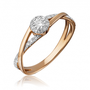 Золотое кольцо Platina с бриллиантом 01-1415-00-101-1110-30 фото