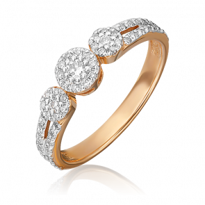 Золотое кольцо Platina с бриллиантом 01-1417-00-101-1110-30 фото